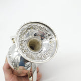 Large Sterling Silver Golf Sporting Trophy 1918 Birmingham Floral Bow Patterns