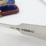 Victorian Irish Sterling Silver Harp Pattern Sugar Tongs 1855 Dublin Antique