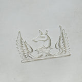George II Sterling Silver Pair of Heraldic Salvers Antique 1732 London J. Tuite