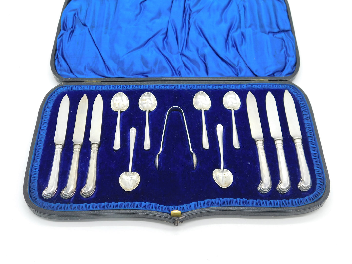 Edwardian Boxed Sterling Silver Six Piece Tea Set Antique 1905 Sheffield