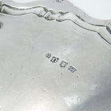Large George II Sterling Silver Armorial Crested Salver 1748 London J. Robinson