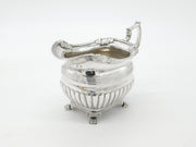 Irish Sterling Silver Paw Foot Shell Pattern Cream Jug 1818 Dublin James Le Bas