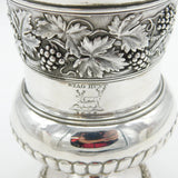 George IV Large Sterling Silver Vine Pattern Wine Goblet Antique 1828 London