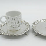 George II Sterling Silver Pair of Heraldic Salvers Antique 1732 London J. Tuite