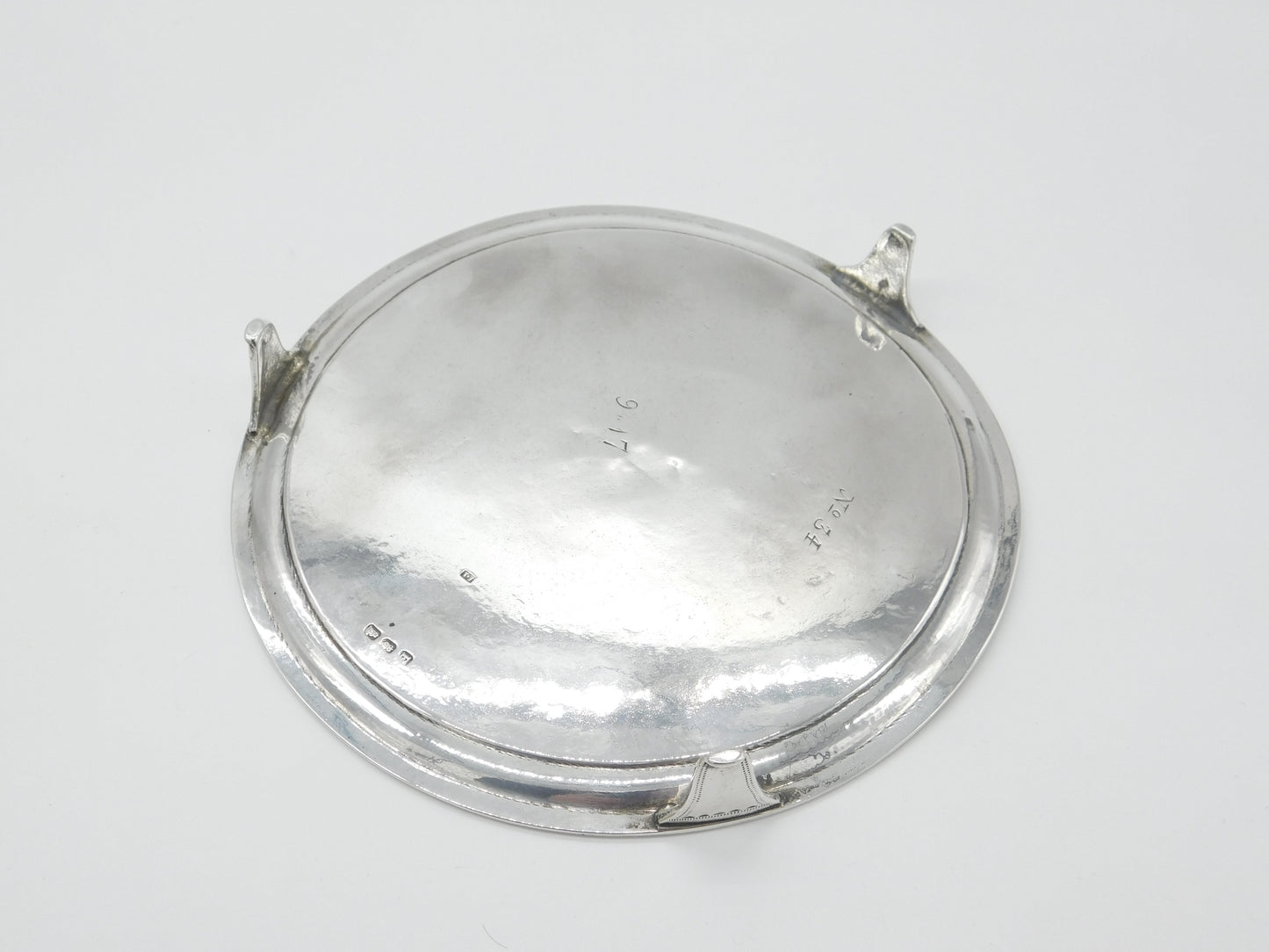 Irish Georgian Sterling Silver Crest Salver Dish 1801 Dublin Joseph Jackson