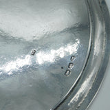 Irish Georgian Sterling Silver Crest Salver Dish 1801 Dublin Joseph Jackson