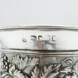 George IV Large Sterling Silver Vine Pattern Wine Goblet Antique 1828 London