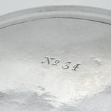 Irish Georgian Sterling Silver Crest Salver Dish 1801 Dublin Joseph Jackson