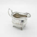 Irish Sterling Silver Paw Foot Shell Pattern Cream Jug 1818 Dublin James Le Bas