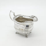 Irish Sterling Silver Paw Foot Shell Pattern Cream Jug 1818 Dublin James Le Bas