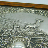 Edwardian Sterling Silver Mounted Wooden Trinket Box Antique 1910 Birmingham