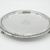 Charles II Sterling Silver Crested Paw Foot Salver Dish 1680 London Antique Maker NL