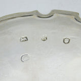 George II Sterling Silver Heraldic Crest Salver Antique 1732 London E. Cornock
