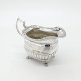 Irish Sterling Silver Paw Foot Shell Pattern Cream Jug 1818 Dublin James Le Bas