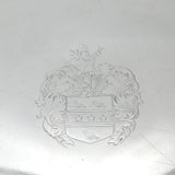 Charles II Sterling Silver Crested Paw Foot Salver Dish 1680 London Antique Maker NL