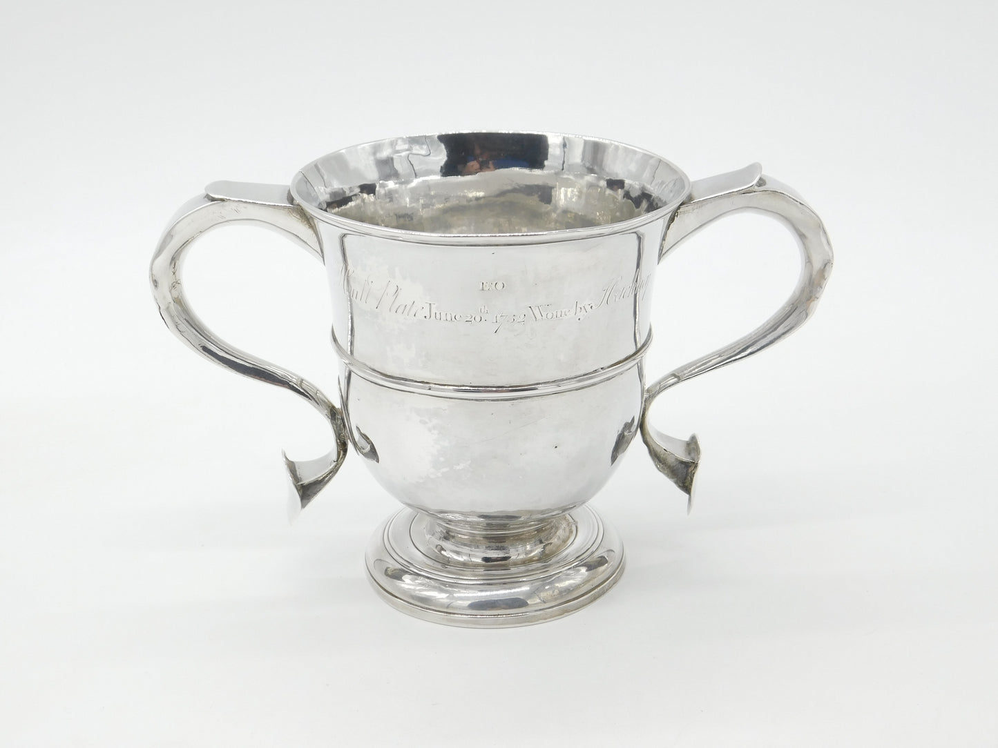 George II Sterling Silver Sporting Trophy Cup 'The Hull Plate' 1751 London