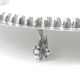Charles II Sterling Silver Crested Paw Foot Salver Dish 1680 London Antique Maker NL