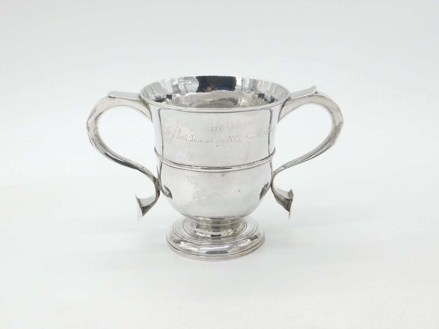 George II Sterling Silver Sporting Trophy Cup 'The Hull Plate' 1751 London