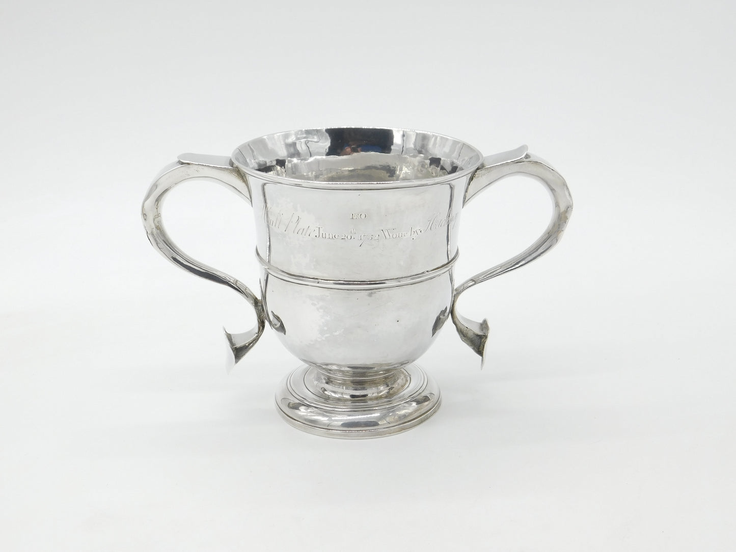 George II Sterling Silver Sporting Trophy Cup 'The Hull Plate' 1751 London