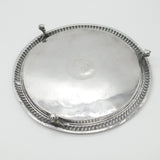 Charles II Sterling Silver Crested Paw Foot Salver Dish 1680 London Antique Maker NL