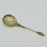Victorian Sterling Silver Apostle Terminal Sugar Caster Spoon Antique 1885 London