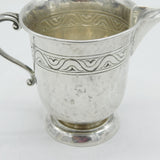 Arts & Crafts Sterling Silver Liberty & Co. Planished Cream Jug Antique 1927 Birmingham