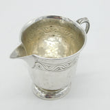 Arts & Crafts Sterling Silver Liberty & Co. Planished Cream Jug Antique 1927 Birmingham