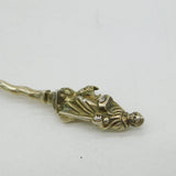 Victorian Sterling Silver Apostle Terminal Sugar Caster Spoon Antique 1885 London