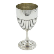 Victorian Sterling Silver Fluted Wine Goblet Antique 1886 London Goldsmiths