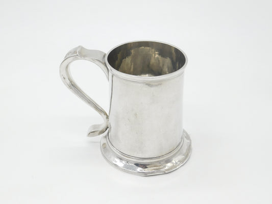 George II Sterling Silver Pint Tankard Mug 1746 Newcastle John Langlands I
