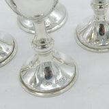 Art Deco Set of Six Sterling Silver Kiddush Cups Antique 1926 London