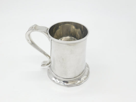 George II Sterling Silver Pint Tankard Mug 1746 Newcastle John Langlands I