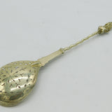 Victorian Sterling Silver Apostle Terminal Sugar Caster Spoon Antique 1885 London