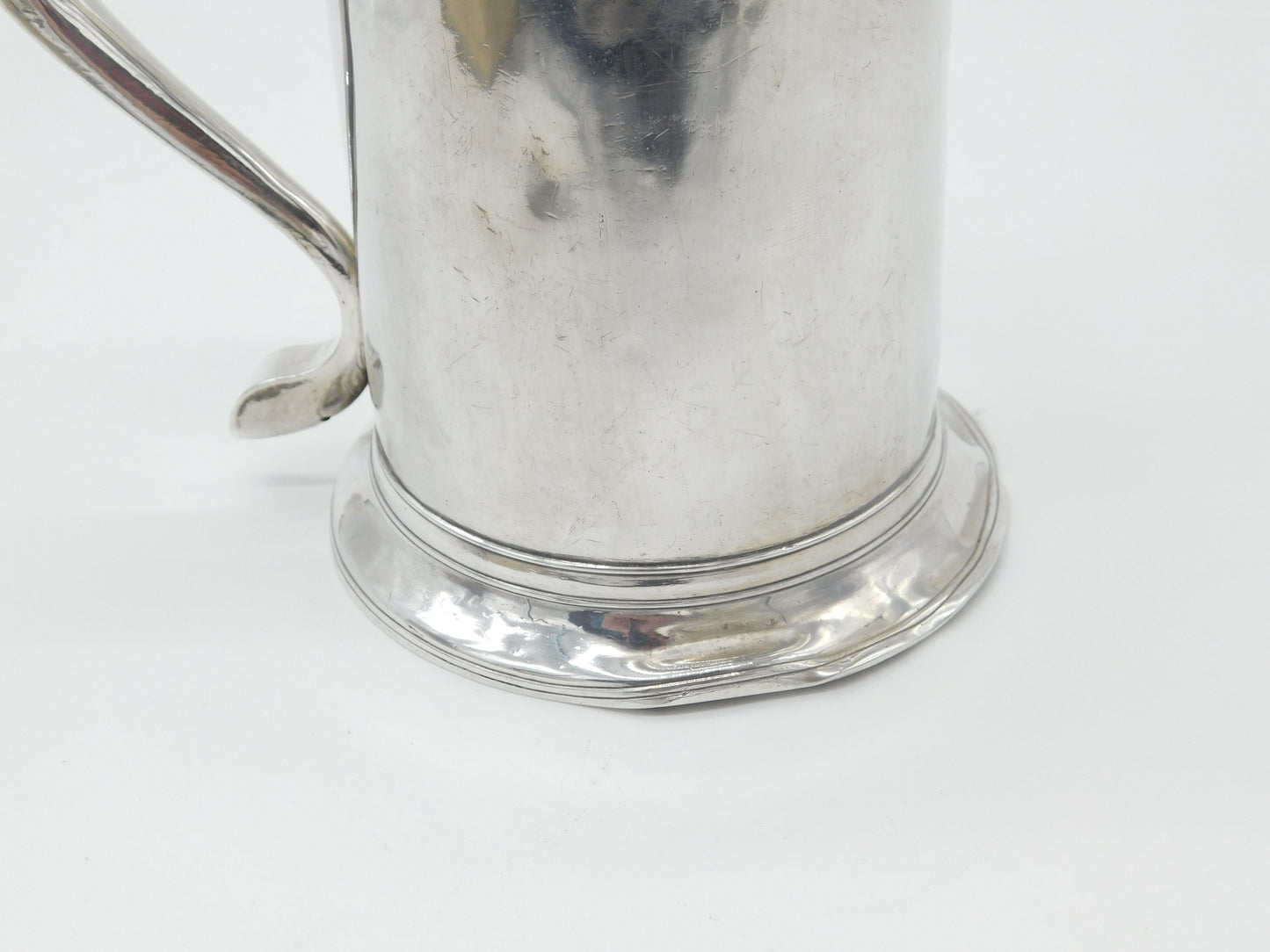 George II Sterling Silver Pint Tankard Mug 1746 Newcastle John Langlands I