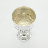 Victorian Sterling Silver Fluted Wine Goblet Antique 1886 London Goldsmiths