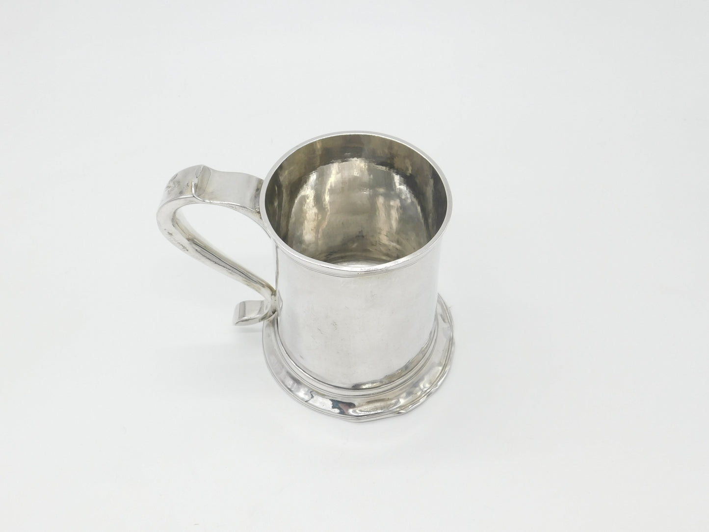 George II Sterling Silver Pint Tankard Mug 1746 Newcastle John Langlands I