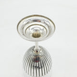 Victorian Sterling Silver Fluted Wine Goblet Antique 1886 London Goldsmiths