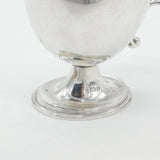 Victorian Sterling Silver Modernist Floral Cream Jug 1900 Birmingham Antique