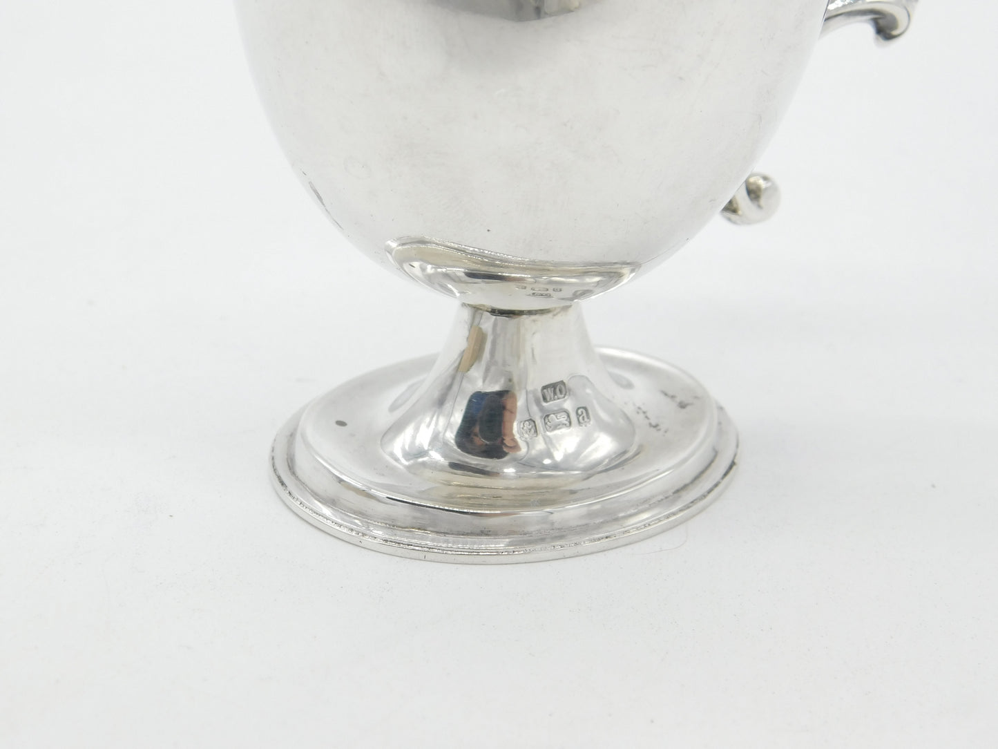 Victorian Sterling Silver Modernist Floral Cream Jug 1900 Birmingham Antique