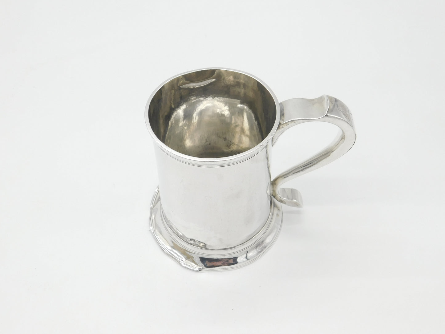 George II Sterling Silver Pint Tankard Mug 1746 Newcastle John Langlands I