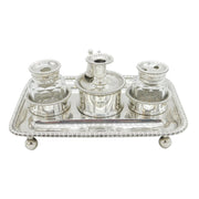 George IV Matthew Boulton Sterling Silver Desk Stand Antique 1828 Birmingham