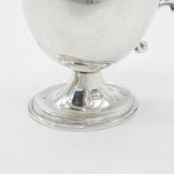 Victorian Sterling Silver Modernist Floral Cream Jug 1900 Birmingham Antique