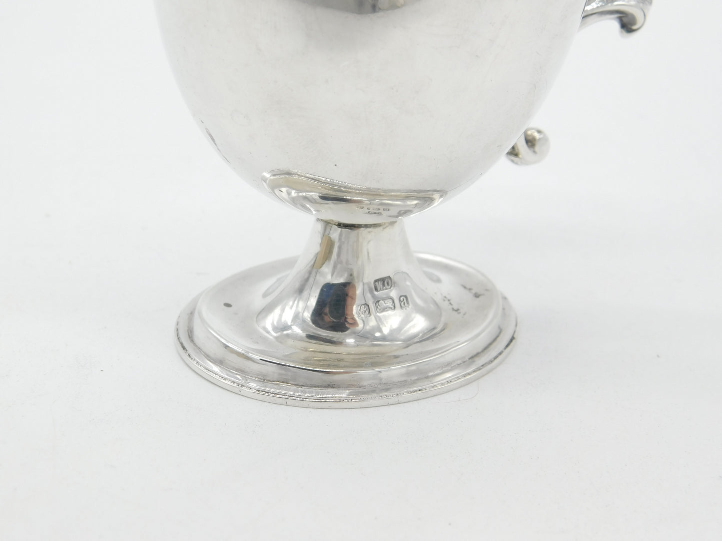 Victorian Sterling Silver Modernist Floral Cream Jug 1900 Birmingham Antique