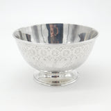Victorian Sterling Silver Floral Form Sweet Treat Bowl with Crest 1867 London