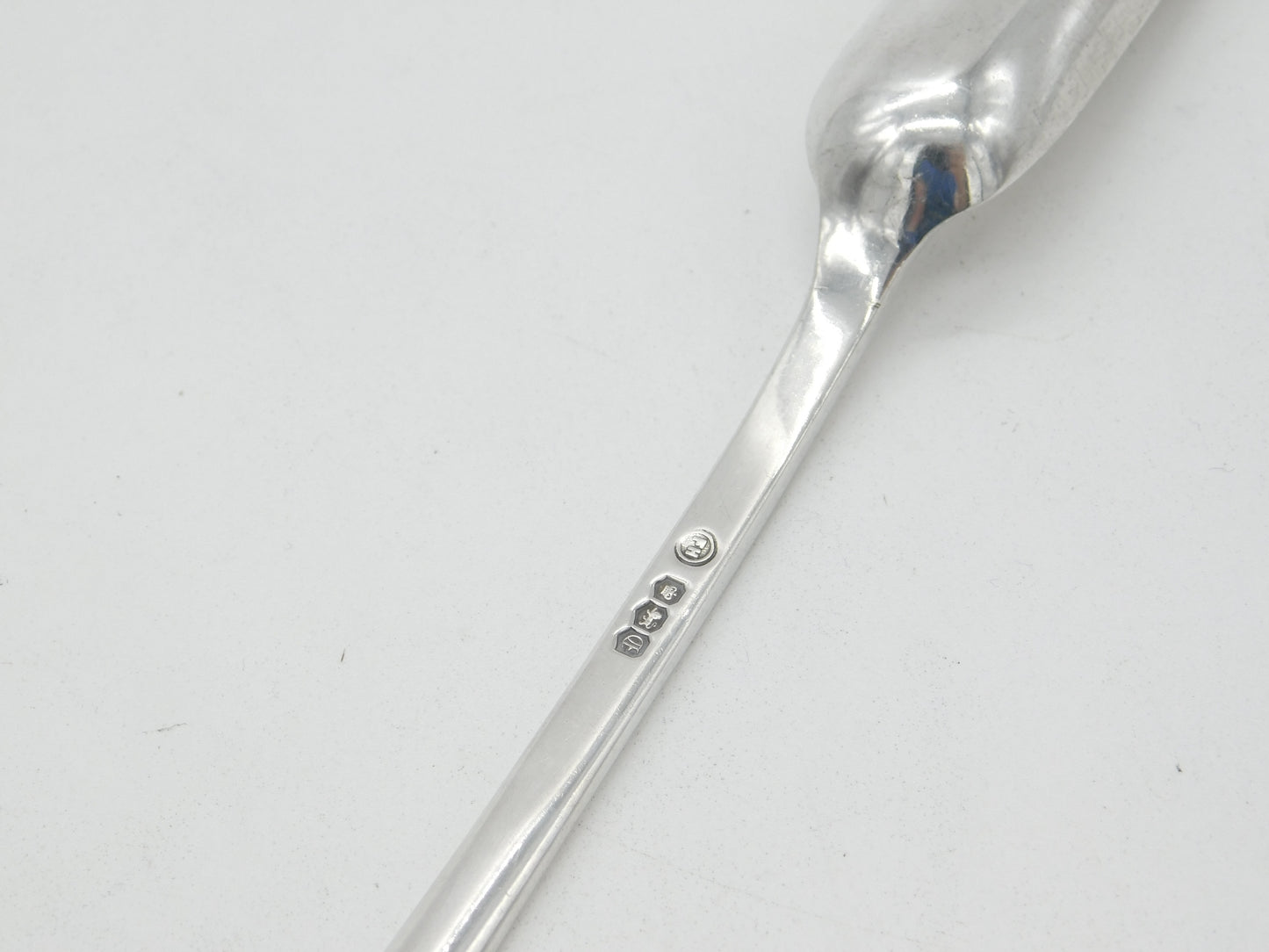 Sterling Silver Georgian Style Bone Marrow Scoop 1973 Sheffield Vintage