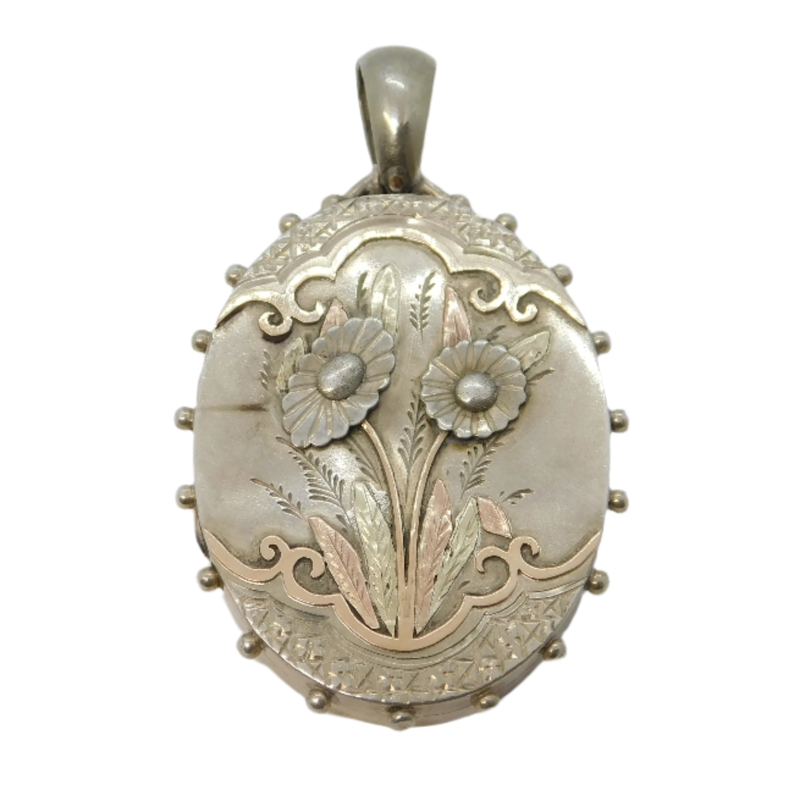 Antique Silver Locket Victorian