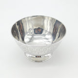 Victorian Sterling Silver Floral Form Sweet Treat Bowl with Crest 1867 London