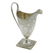 George III Sterling Silver Pedestal Cream Jug Antique 1790 London Thomas Shaw