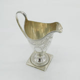 George III Sterling Silver Pedestal Cream Jug Antique 1790 London Thomas Shaw