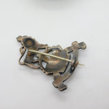 WWII-era Sterling Silver Enamel Royal Army Pay Corps Sweetheart Brooch Antique